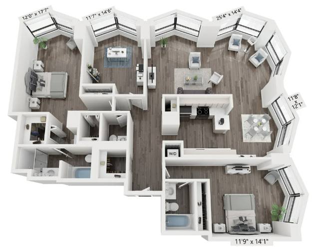 Apartment for rent at 190 N Harbor, Chicago, IL 60601