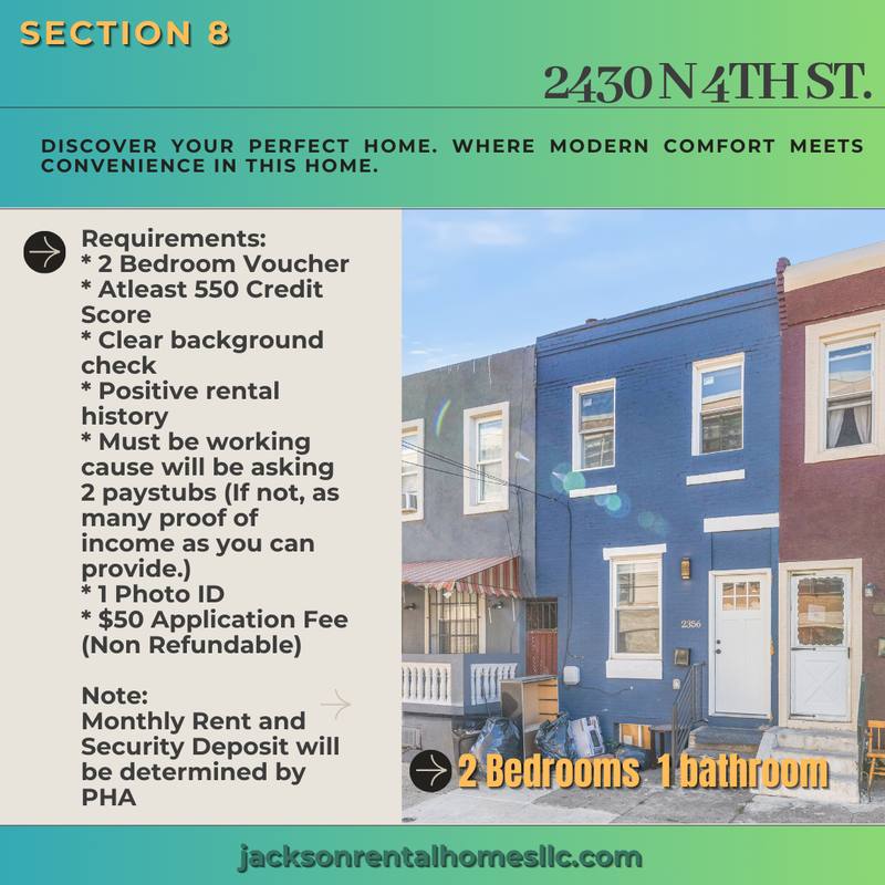 House for rent at 2356 N 4th St, Philadelphia, PA 19133