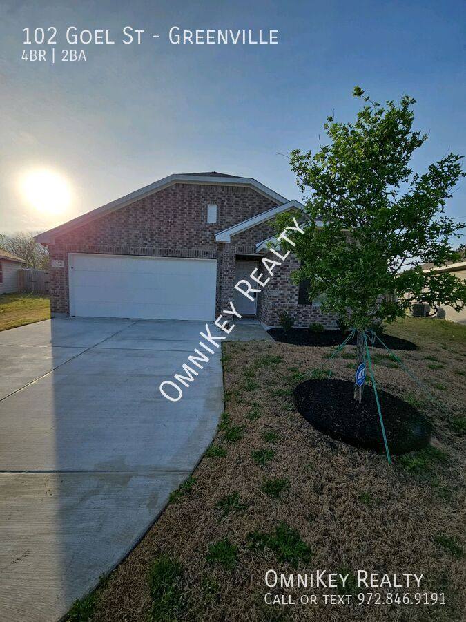 House for rent at 102 Goel St, Greenville, TX 75402