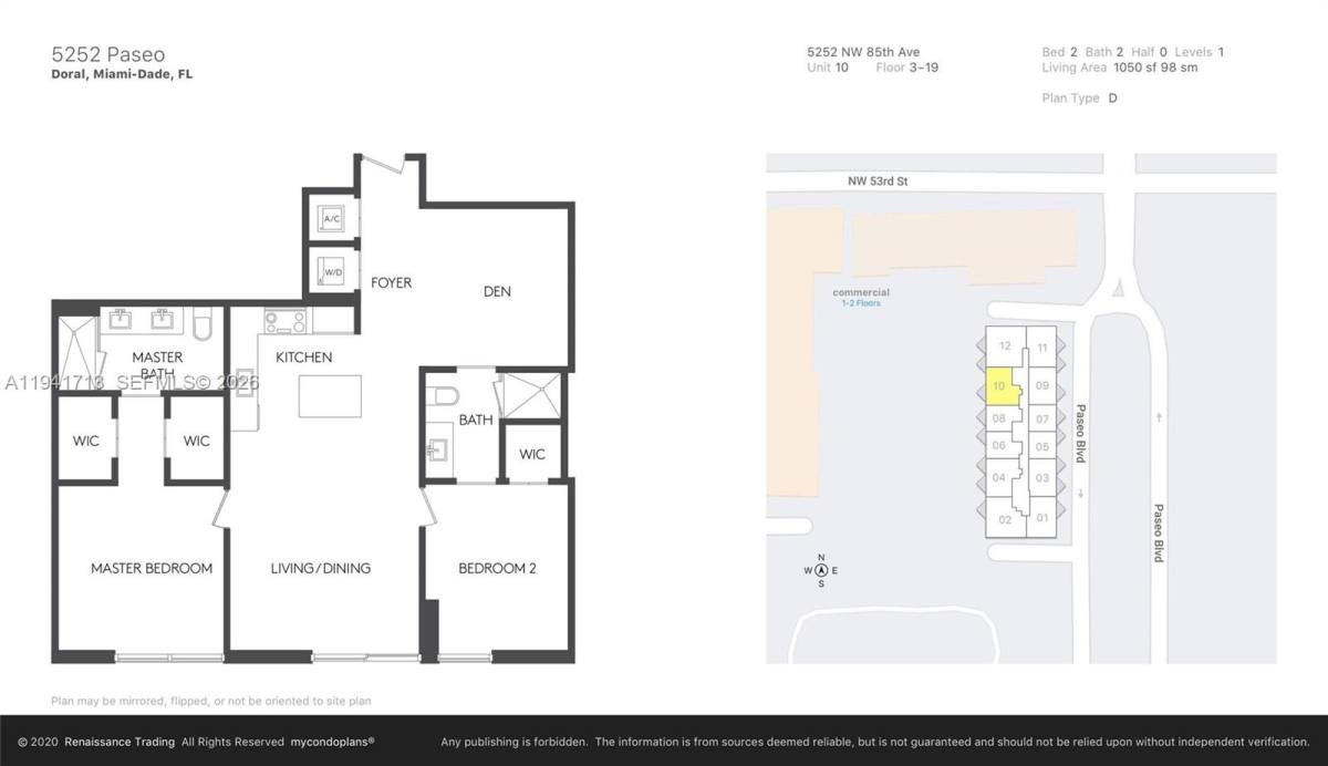 Condo for rent at 5252 NW 85th Ave #1110, Miami, FL 33166