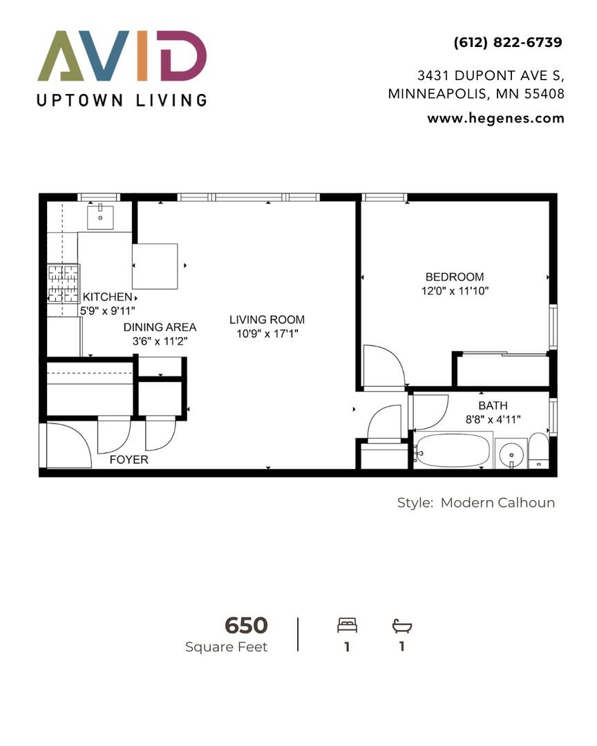 Apartment for rent at 3431 Dupont Ave S, Minneapolis, MN 55408