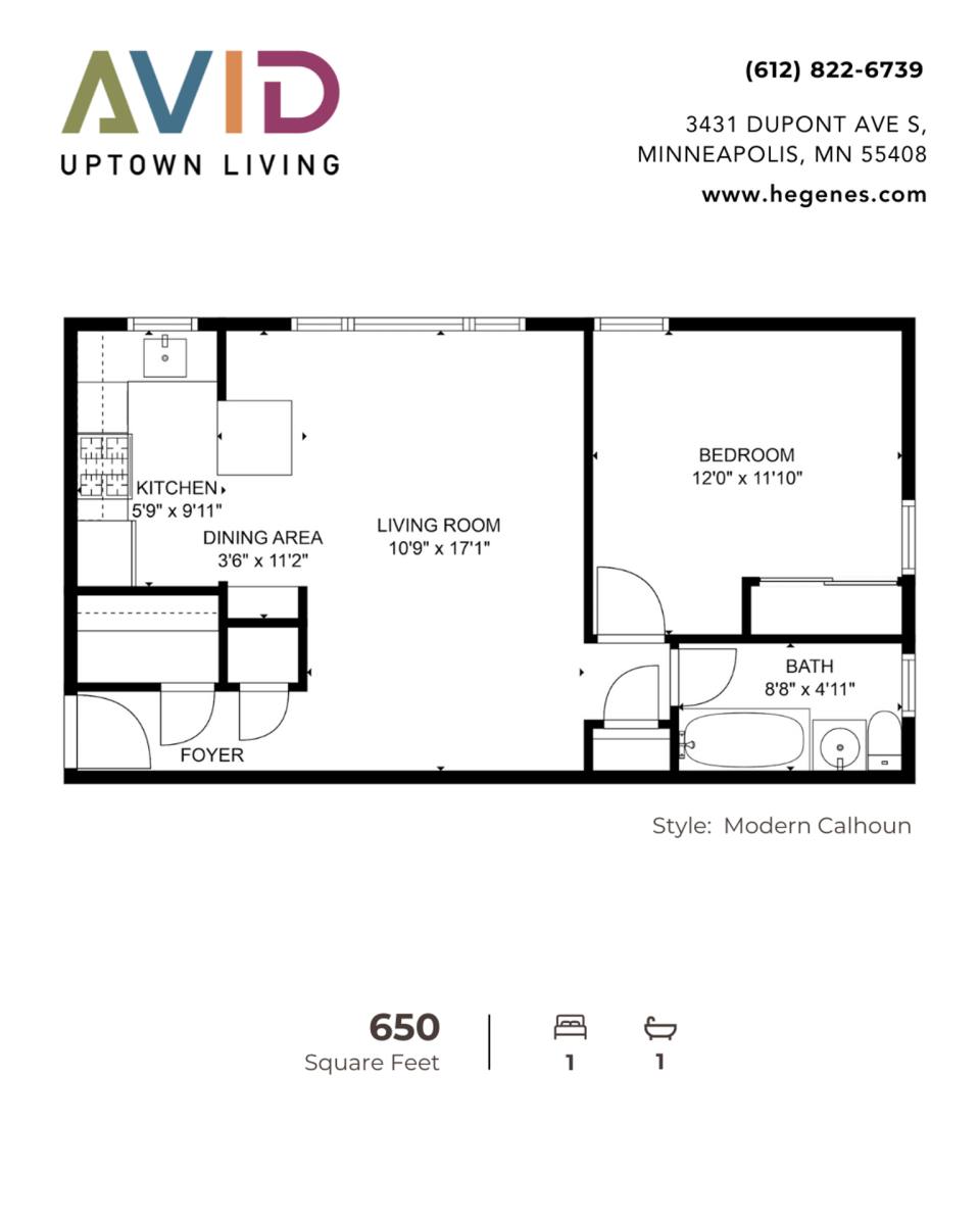 Apartment for rent at 3431 Dupont Ave S, Minneapolis, MN 55408