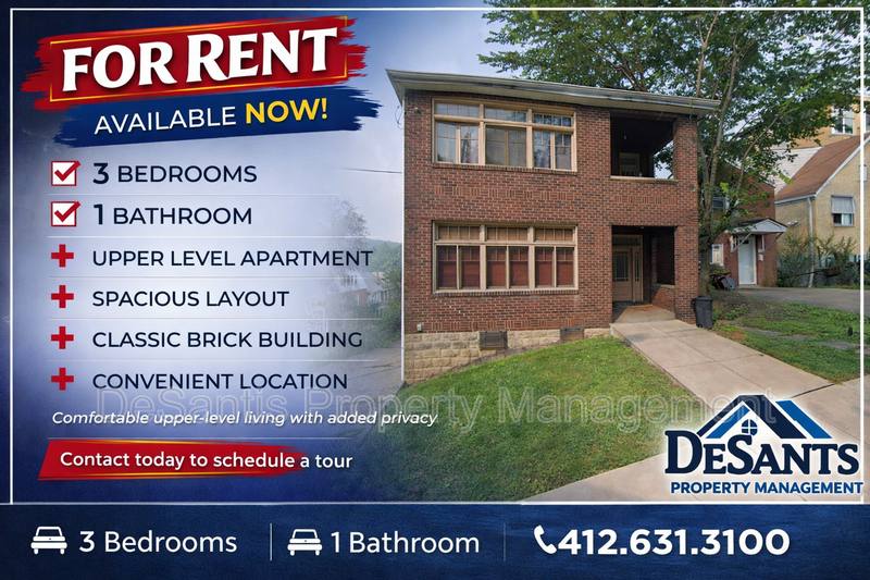 Apartment for rent at 539 Atlantic Ave #2, Pittsburgh, PA 15221