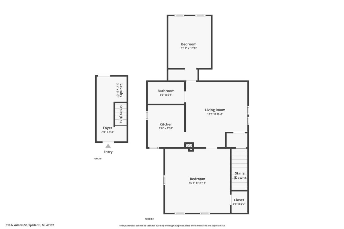 Apartment for rent at 516 N Adams St, Ypsilanti, MI 48197