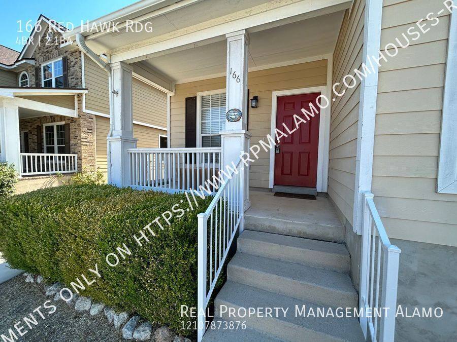 House for rent at 166 Red Hawk Ridge, San Antonio, TX 78258