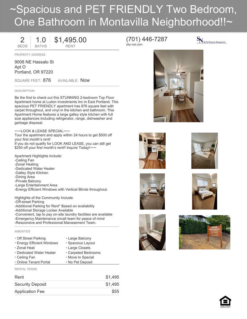 Apartment for rent at 9008 NE Hassalo St, Portland, OR 97220