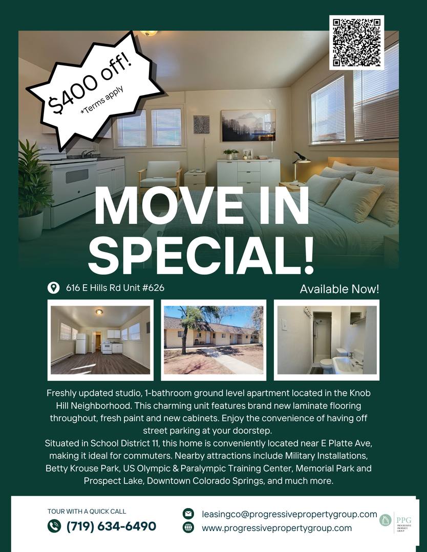 Apartment for rent at 626 E Hills Rd #626, Colorado Springs, CO 80909