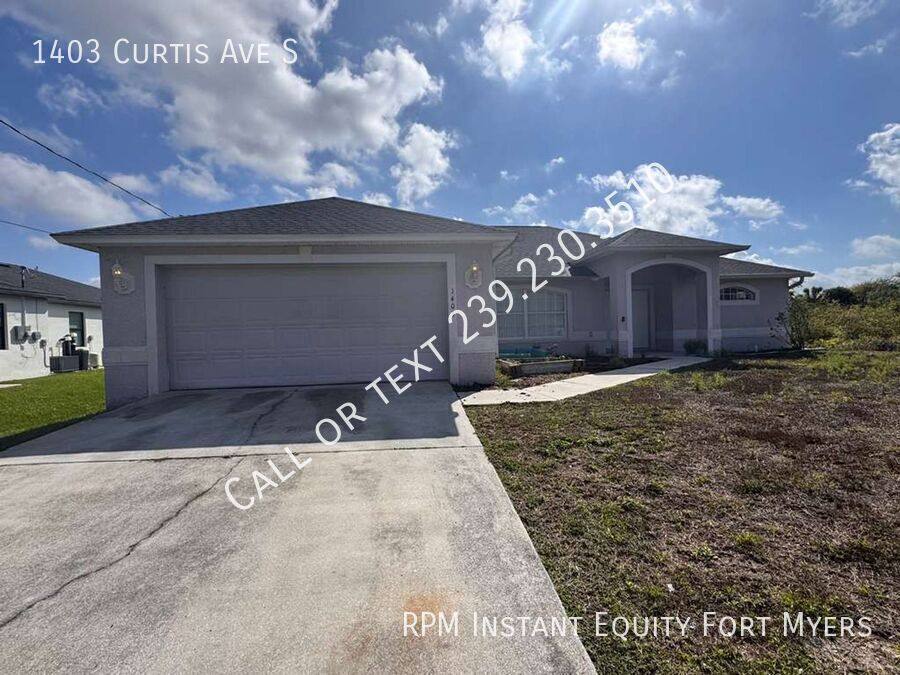 House for rent at 1403 Curtis Ave S, Lehigh Acres, FL 33976