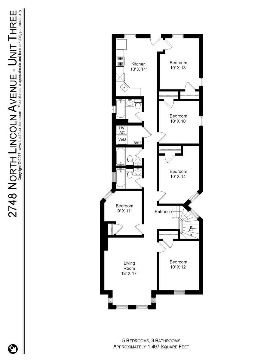 Apartment for rent at 2748 N Lincoln Ave #3, Chicago, IL 60614