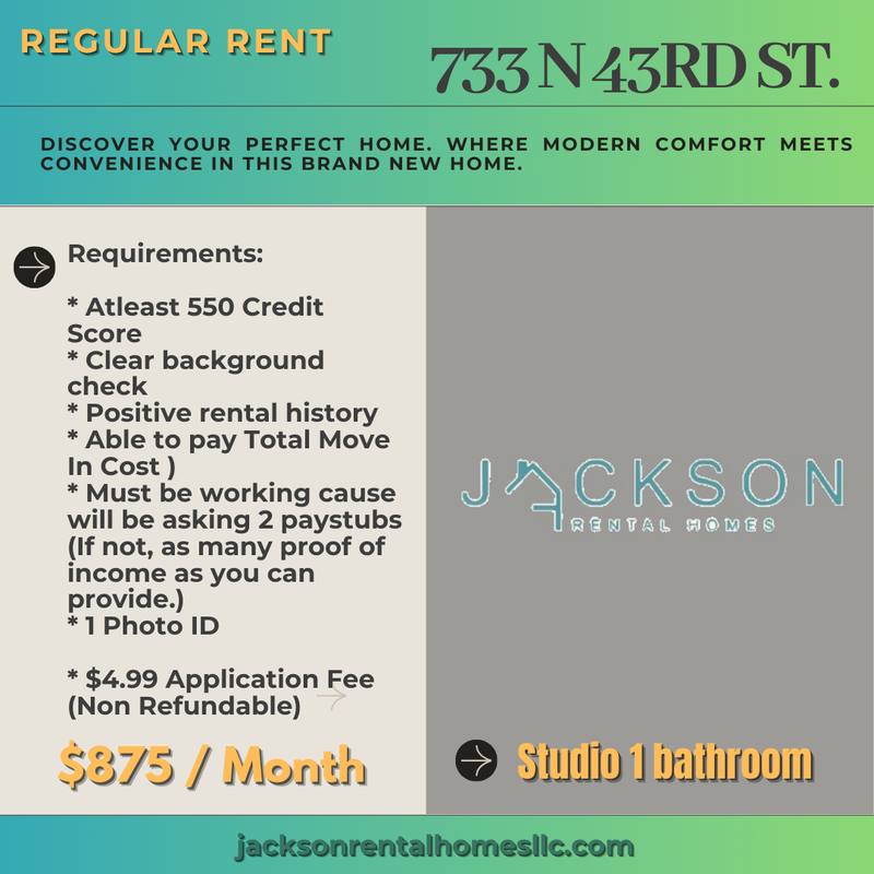 Apartment for rent at 733 N 43rd St #1, Philadelphia, PA 19104