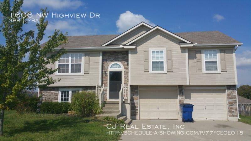 House for rent at 1606 NW Highview Dr, Grain Valley, MO 64029