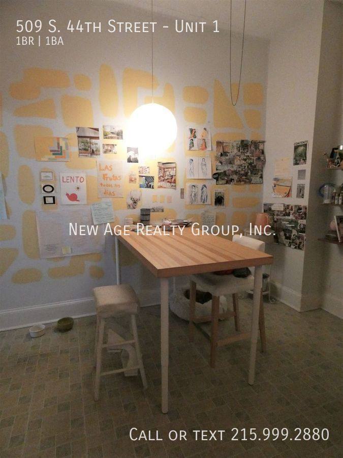 Apartment for rent at 509 S 44th St #1, Philadelphia, PA 19104