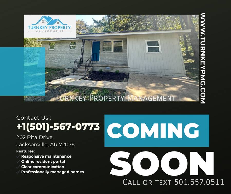 House for rent at 202 Rita Dr, Jacksonville, AR 72076