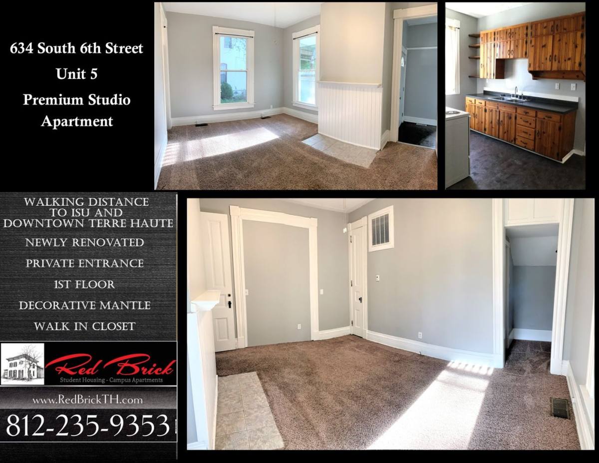 Apartment for rent at 634 S 6th, Terre Haute, IN 47807