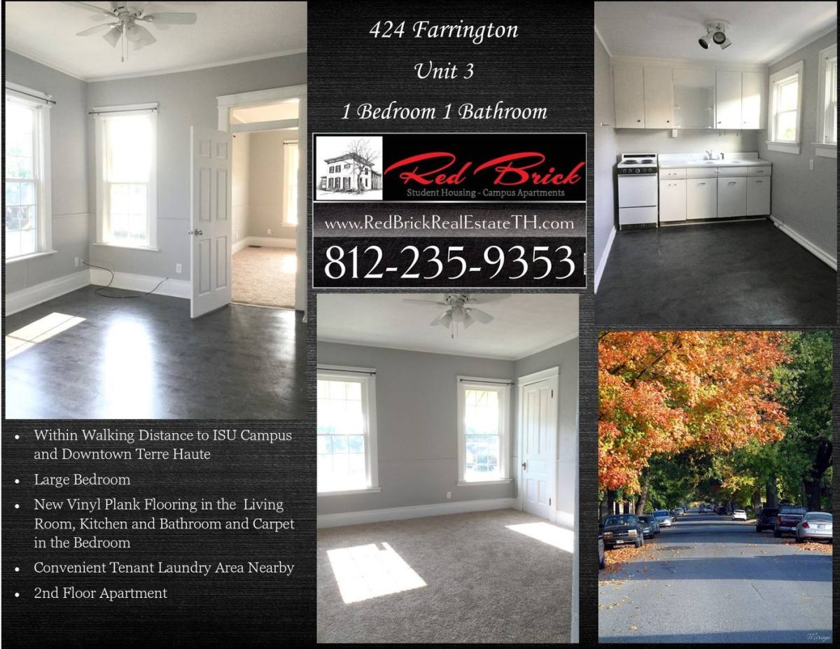 Apartment for rent at 935 S 5th & 424 Farrington, Terre Haute, IN 47807