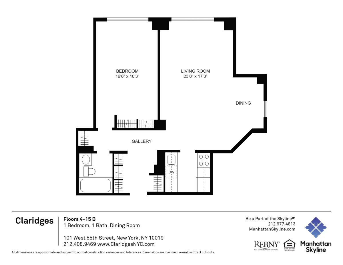 Apartment for rent at 101 W 55th St #502, New York, NY 10019