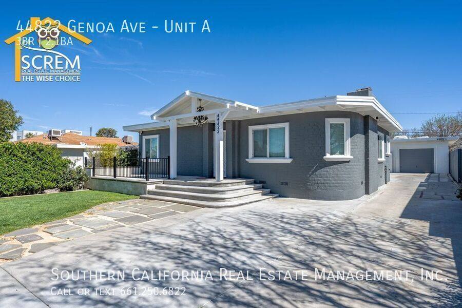 Apartment for rent at 44822 Genoa Ave #A, Lancaster, CA 93534