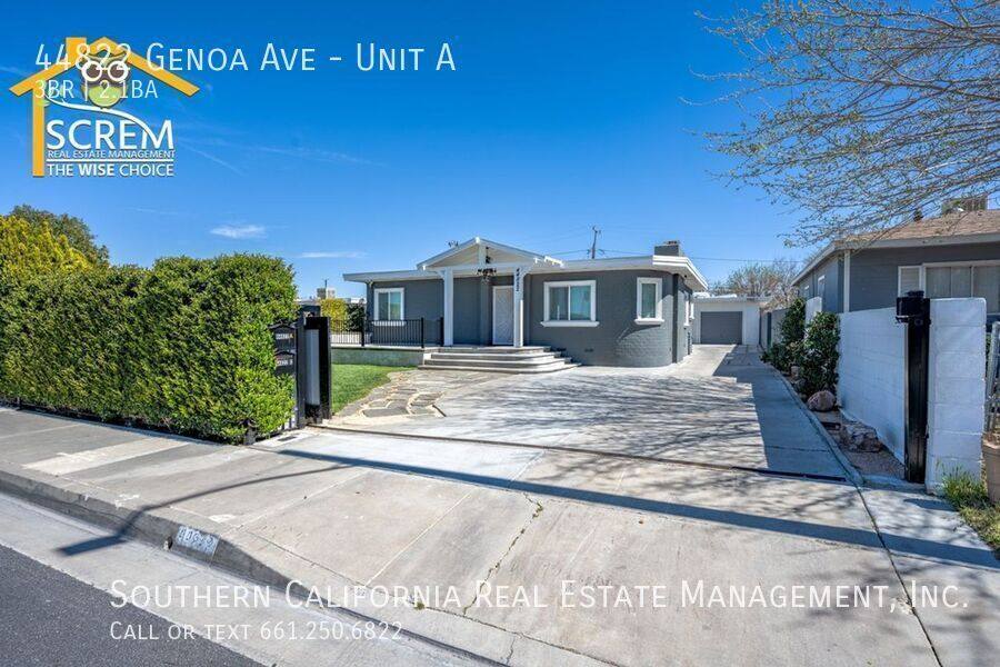 Apartment for rent at 44822 Genoa Ave #A, Lancaster, CA 93534