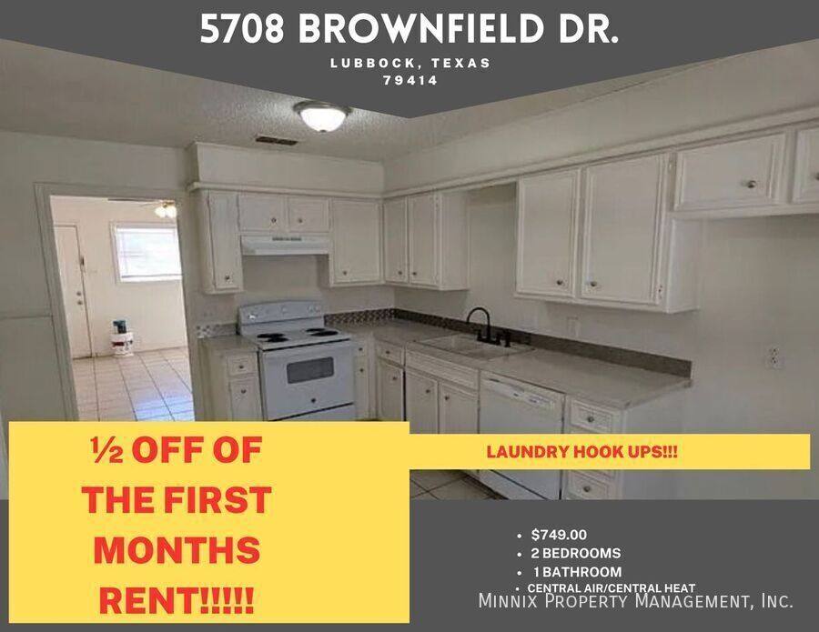 Apartment for rent at 5718 Brownfield Dr #A, Lubbock, TX 79414