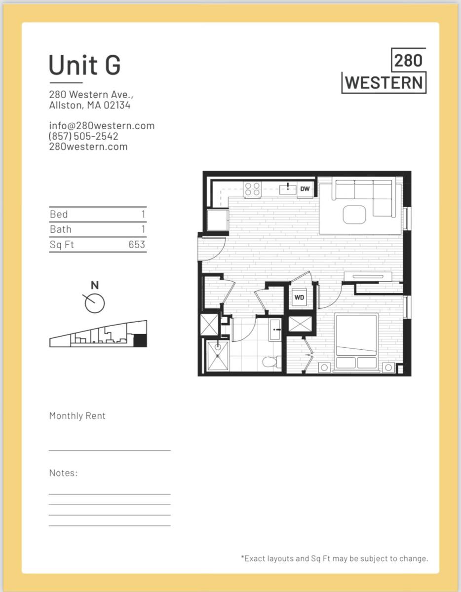 Apartment for rent at 280 Western Ave #507, Allston, MA 02134