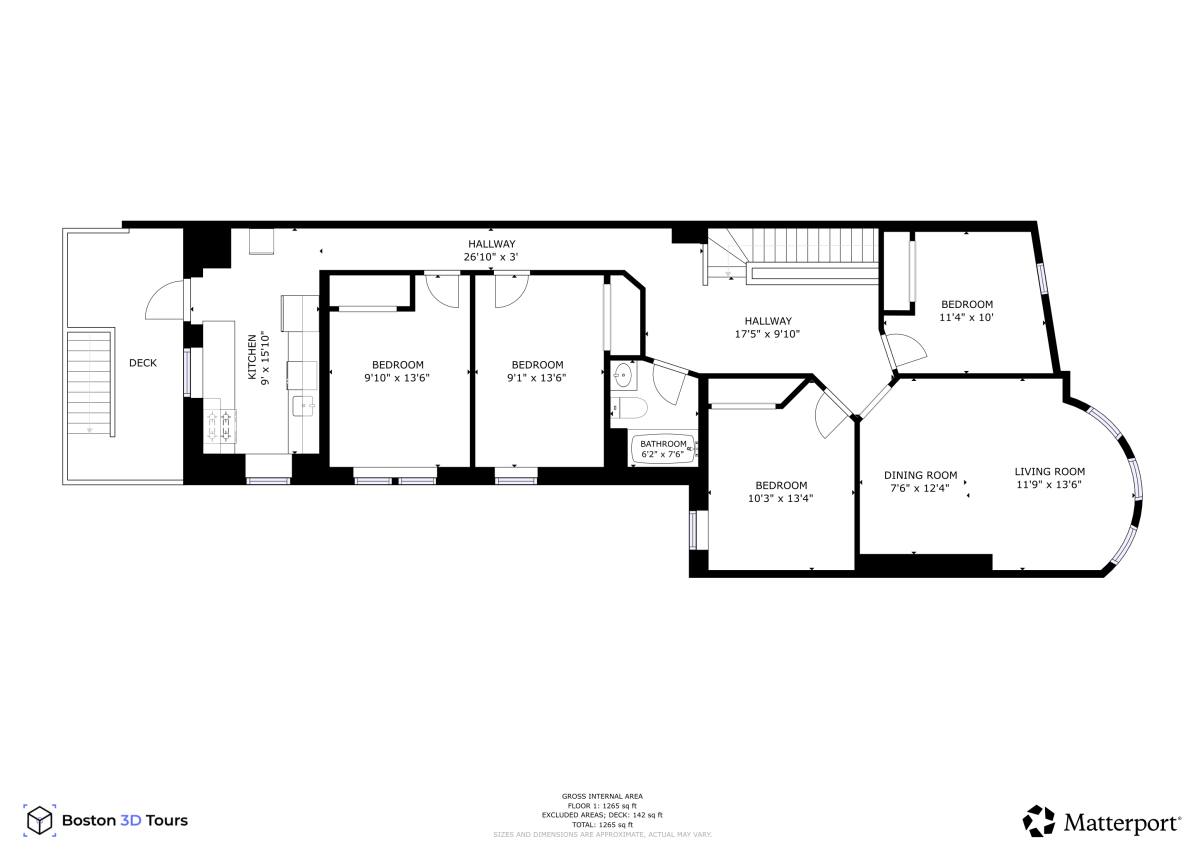 Apartment for rent at 11 Vancouver St #2, Boston, MA 02115