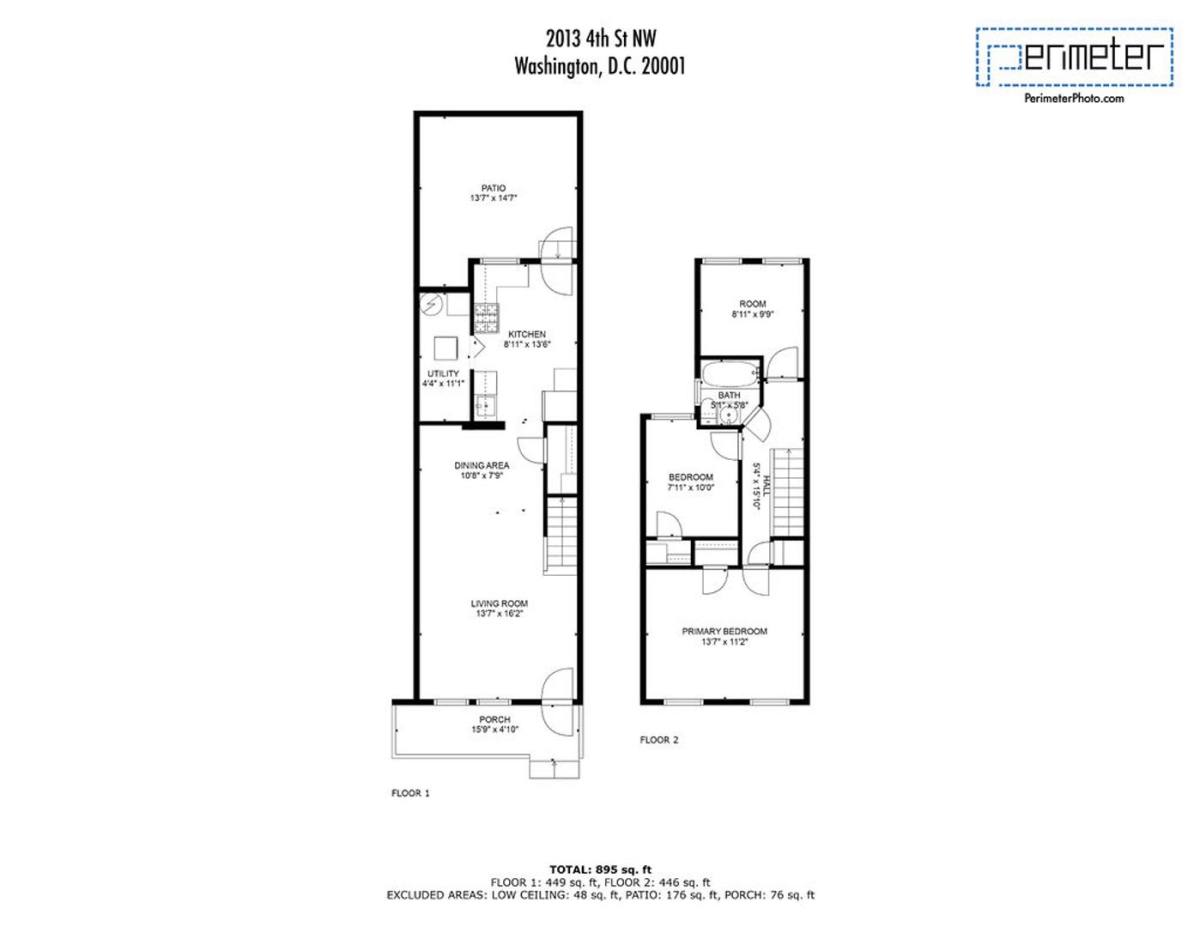 House for rent at 2013 4th St #NW, Washington, DC 20001
