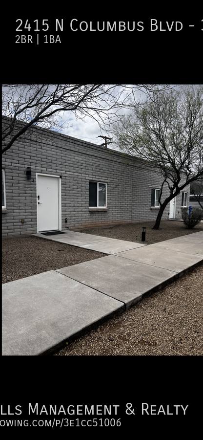 House for rent at 2415 N Columbus Blvd #3, Tucson, AZ 85712