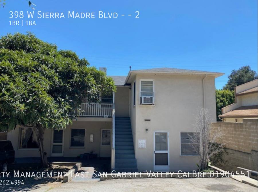Apartment for rent at 398 W Sierra Madre Blvd #2, Sierra Madre, CA 91024