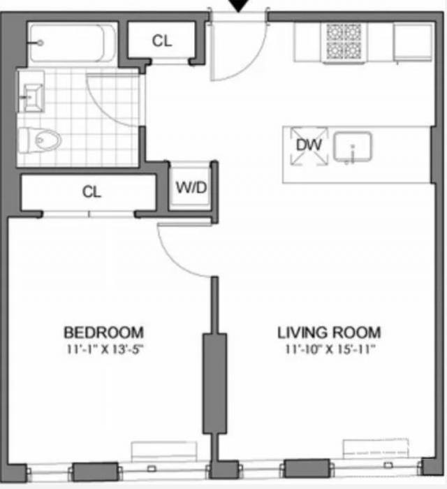 Apartment for rent at 325 Kent Ave #1013, Brooklyn, NY 11211