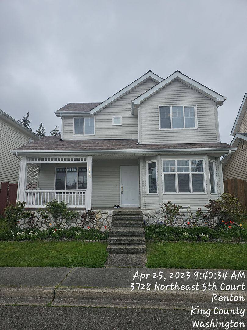 House for rent at 3728 NE 5th Place, Renton, WA 98056