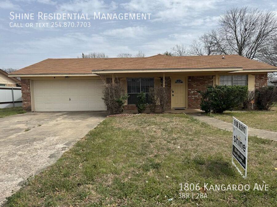 House for rent at 1806 Kangaroo Ave, Killeen, TX 76543