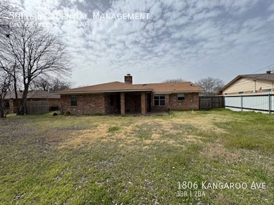 House for rent at 1806 Kangaroo Ave, Killeen, TX 76543