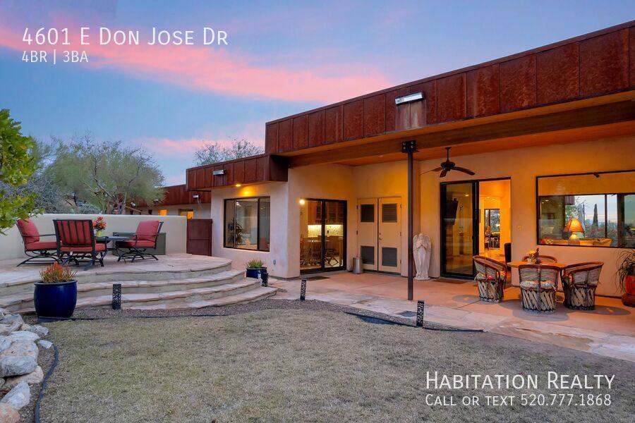 House for rent at 4601 E Don Jose Dr, Tucson, AZ 85718