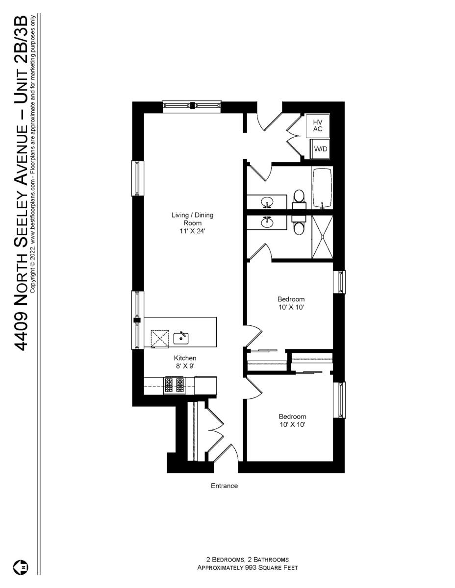 Apartment for rent at 2020 W Montrose #3B, Chicago, IL 60625