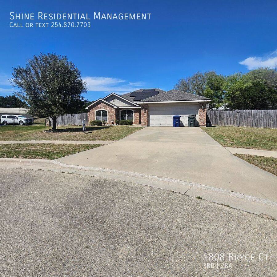 House for rent at 1808 Bryce Court, Copperas Cove, TX 76522