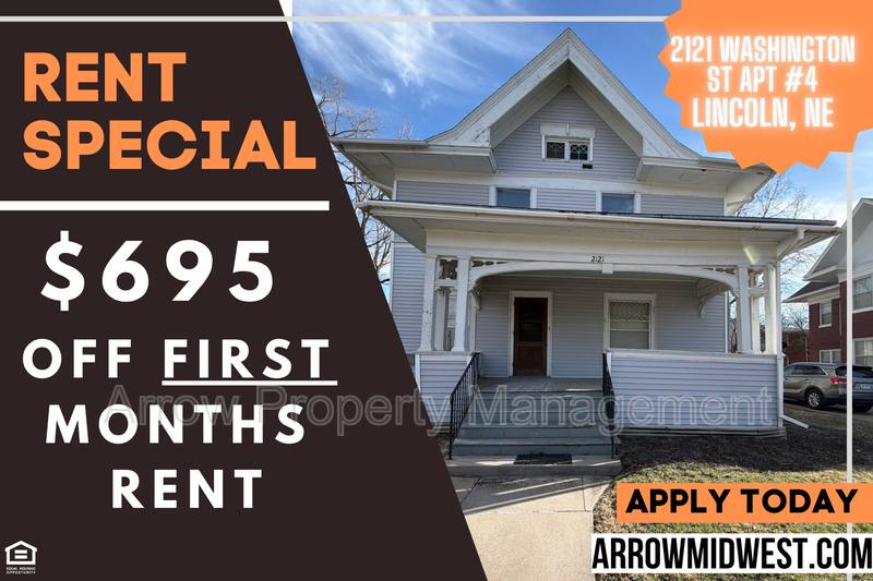 Apartment for rent at 2121 Washington St #4, Lincoln, NE 68502
