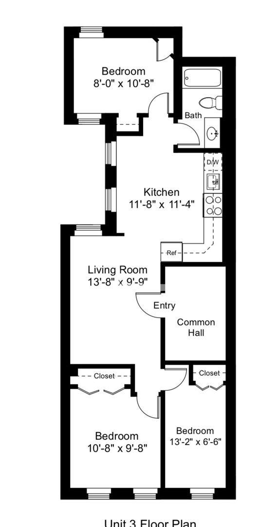 Apartment for rent at 5 Phillips #3, Boston, MA 02114