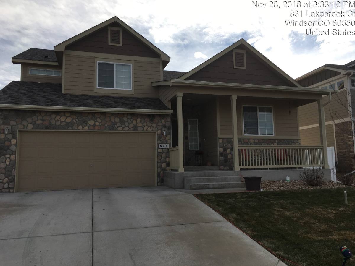 House for rent at 831 Lakebrook Court, Windsor, CO 80550