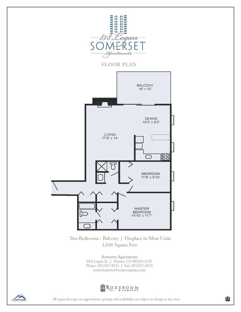 Apartment for rent at 818 N Logan St, Denver, CO 80203