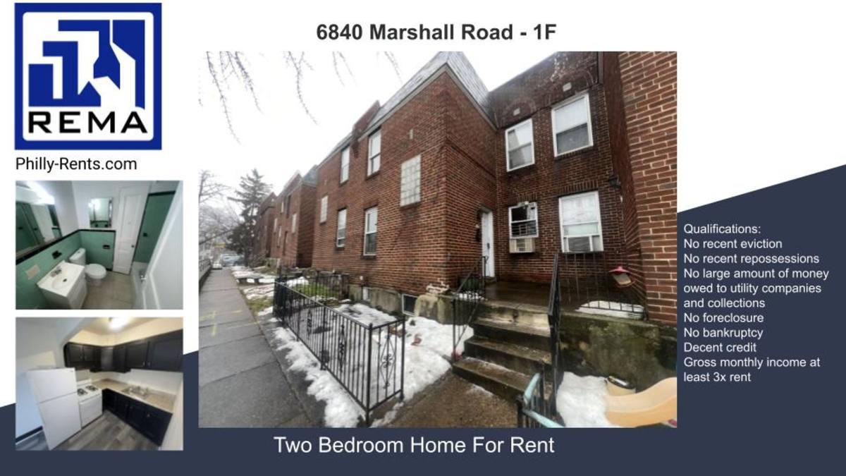Apartment for rent at 6840 Marshall Rd, Upper Darby, PA 19082