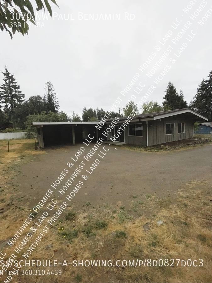 House for rent at 3070 NW Paul Benjamin Rd, Bremerton, WA 98312