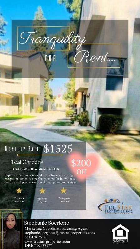 Apartment for rent at 4140-1 Teal St, Bakersfield, CA 93304