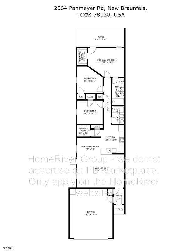 Townhouse for rent at 2564 Pahmeyer Rd, New Braunfels, TX 78130