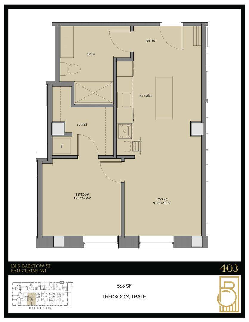 Apartment for rent at 131 S Barstow St, Eau Claire, WI 54701