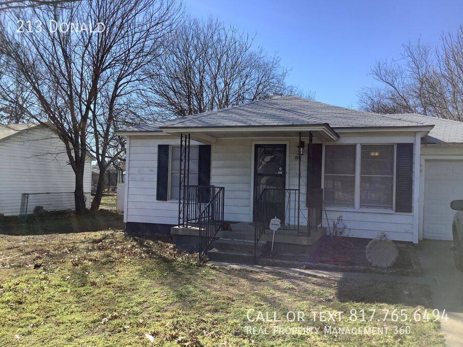 House for rent at 213 Donald, Fort Worth, TX 76108