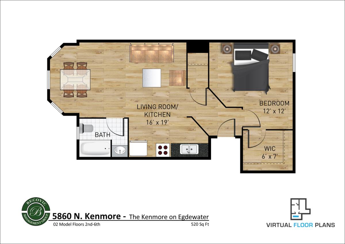 Apartment for rent at 5860 N Kenmore Ave, Chicago, IL 60660