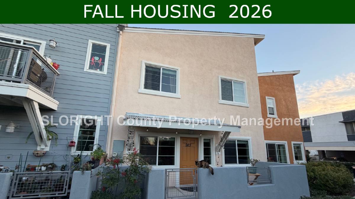 Townhouse for rent at 923 Humbert Ave, San Luis Obispo, CA 93401