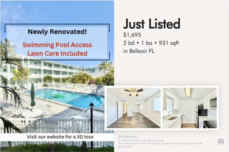 Condo for rent at 1712 Belleair Forest Dr #D, Clearwater, FL 33756