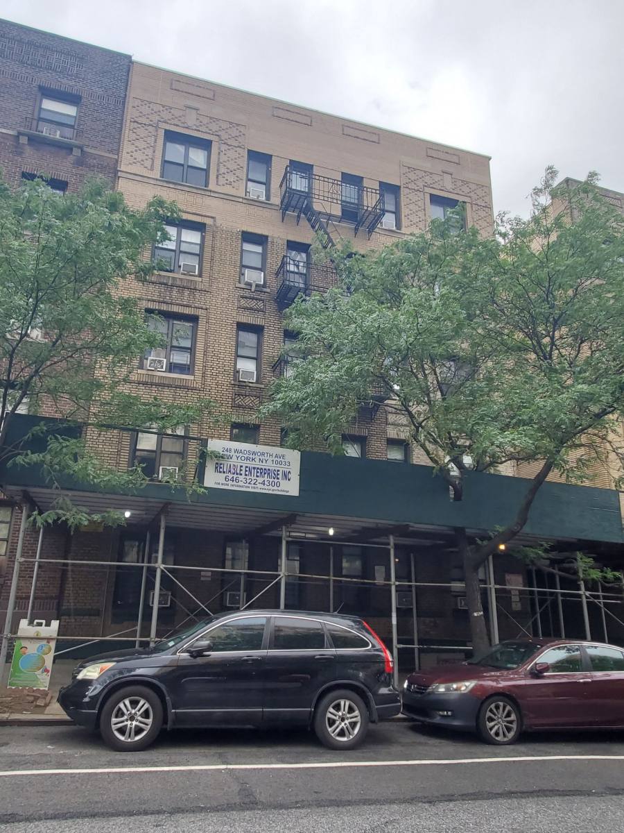 Apartment for rent at 246 - 248 Wadsworth Ave, New York, NY 10033