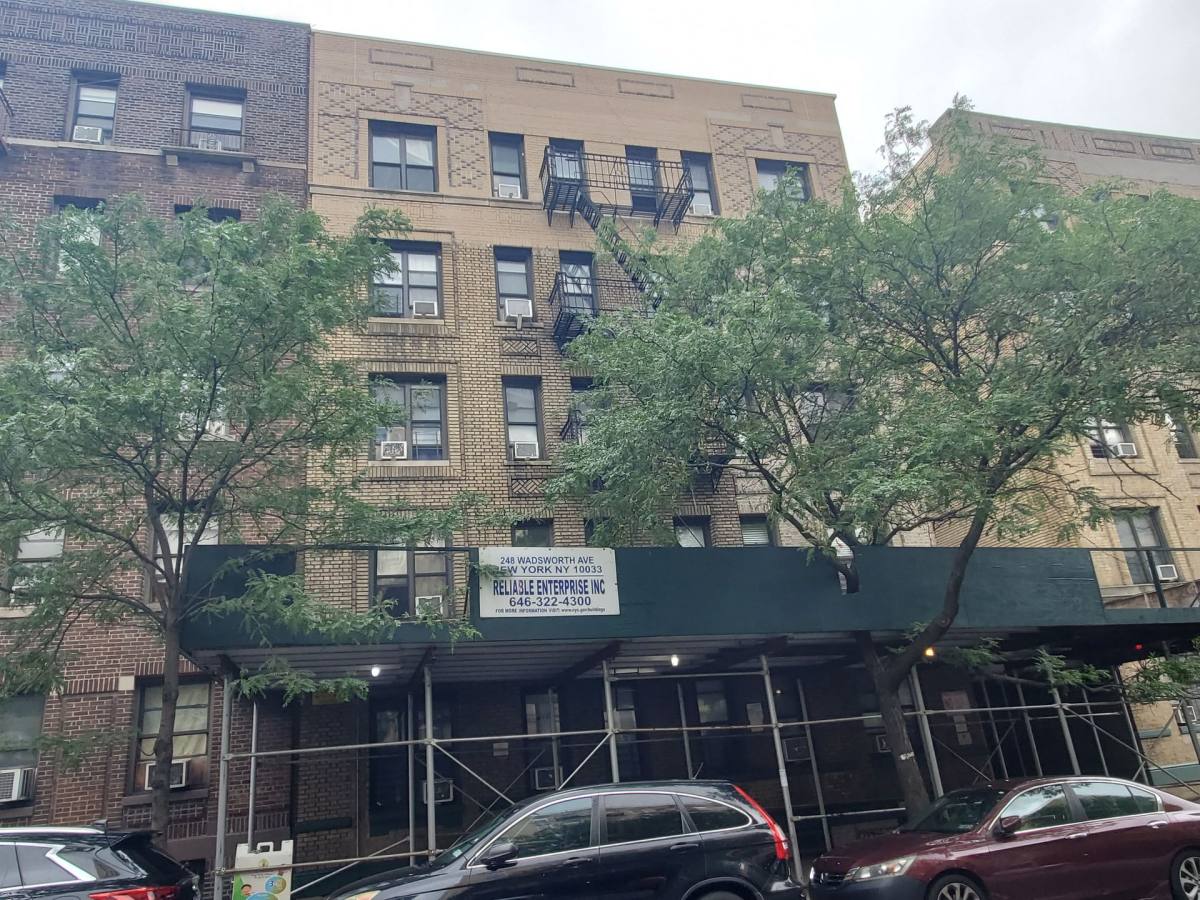 Apartment for rent at 246 - 248 Wadsworth Ave, New York, NY 10033